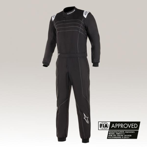 Alpinestars Kart Overall KMX-9 V2 | schwarz/weiß Gr. 42